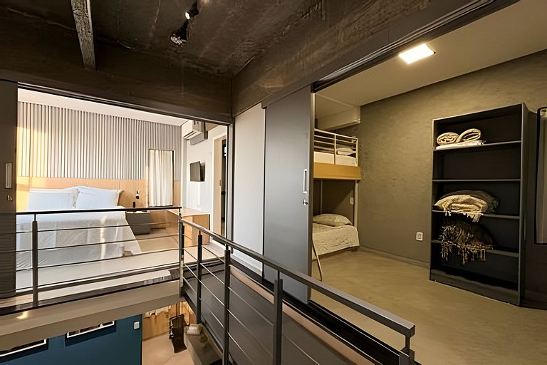 Loft Exclusivo | Rooftop com Vista Panorâmica