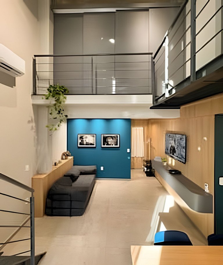 Loft Exclusivo | Rooftop com Vista Panorâmica