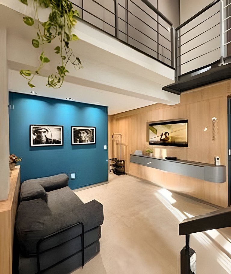Loft Exclusivo | Rooftop com Vista Panorâmica