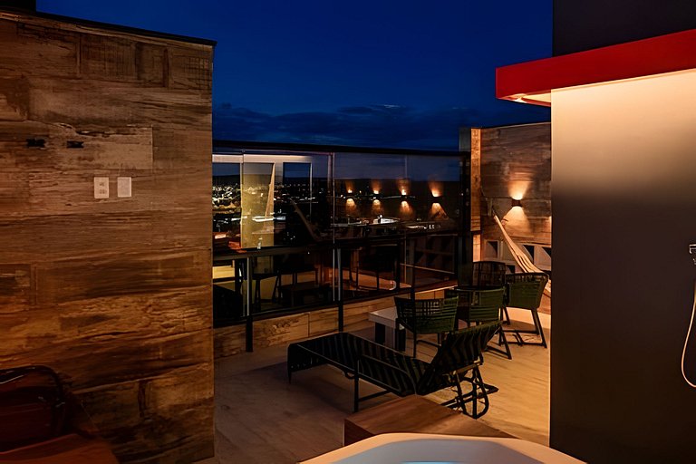 Loft Exclusivo | Rooftop com Vista Panorâmica