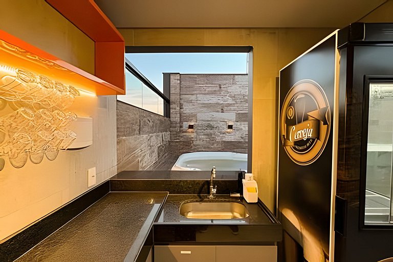 Loft Exclusivo | Rooftop com Vista Panorâmica