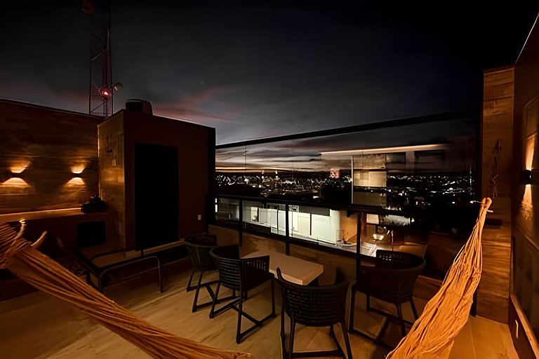 Loft Exclusivo | Rooftop com Vista Panorâmica