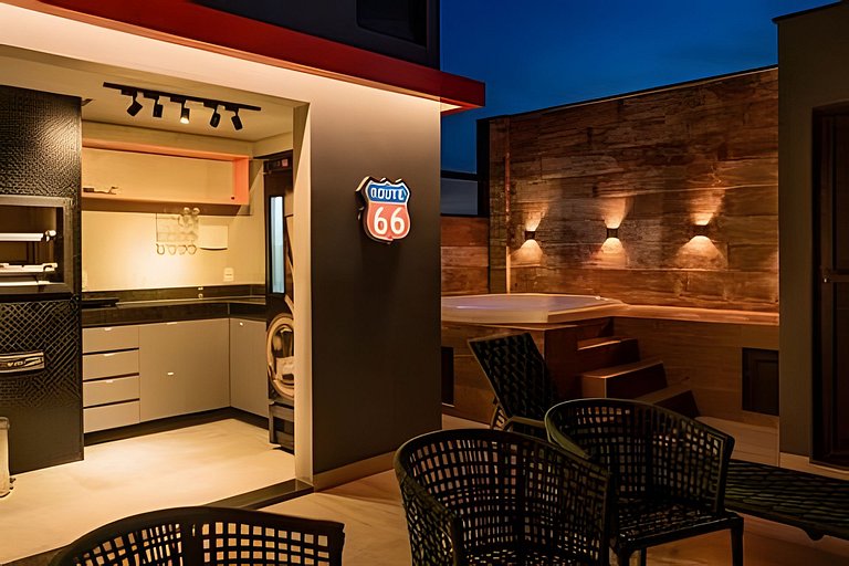 Loft Exclusivo | Rooftop com Vista Panorâmica